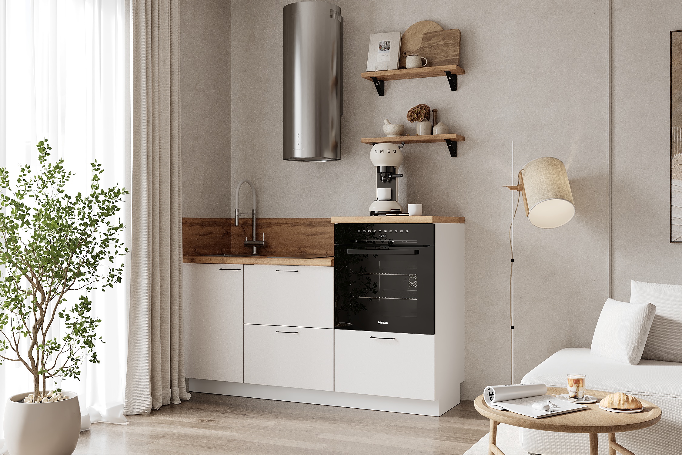 КГ 1650 ПВХ, Белый софт матовый Арника РМ в.3