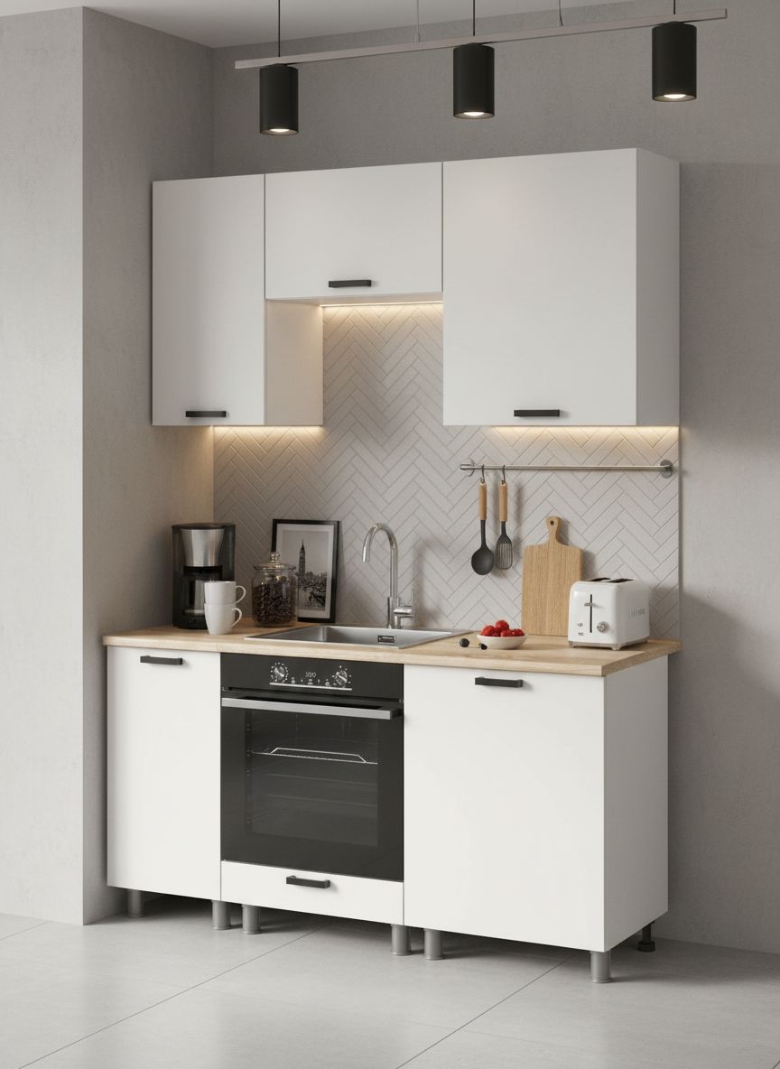 МК Аленушка 1,6м в.5 Лаванда Молочный,скоба черный,сонома