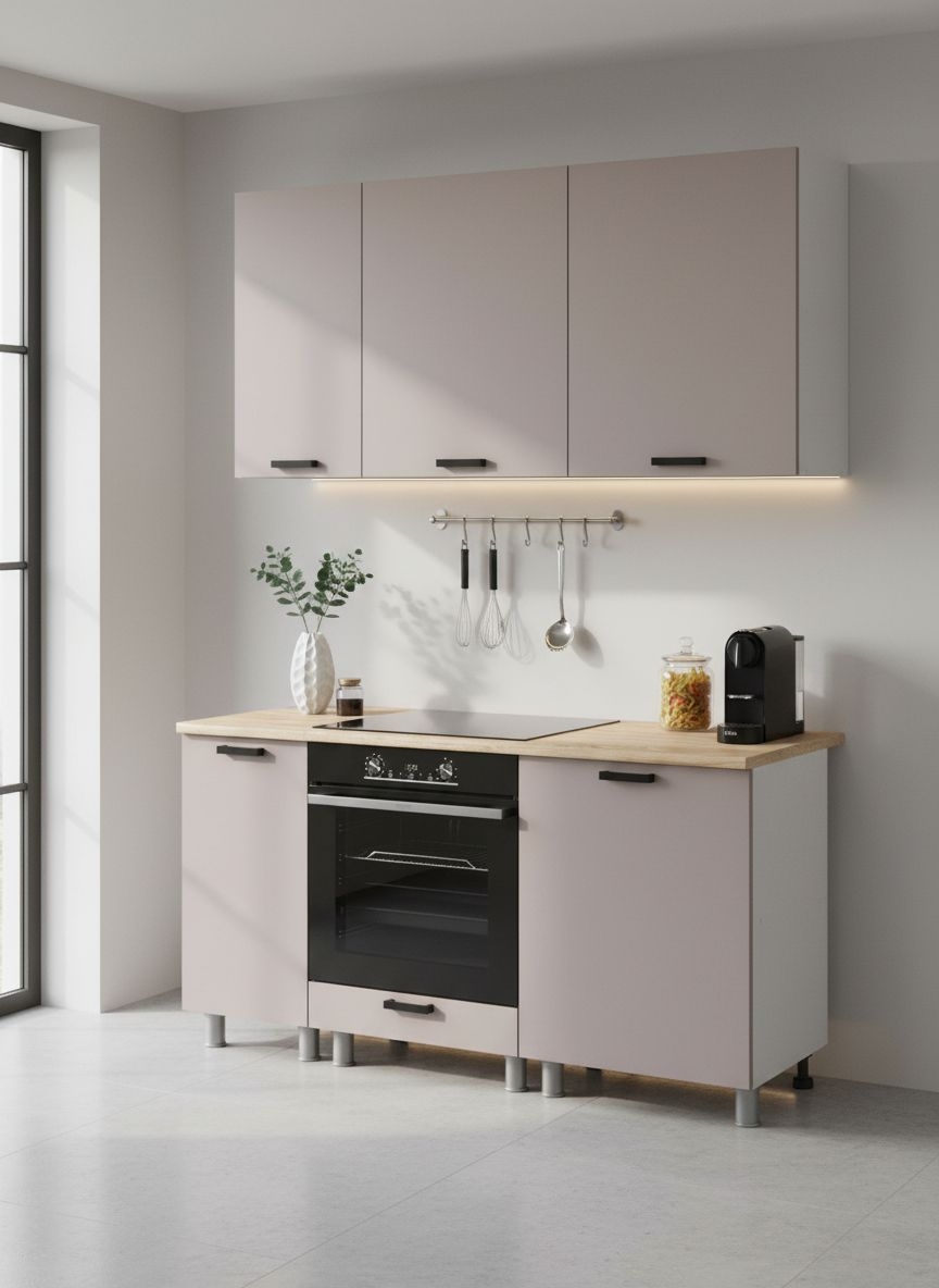 МК Аленушка 1,6м в.6 Лаванда Кашемир,скоба черный,сонома