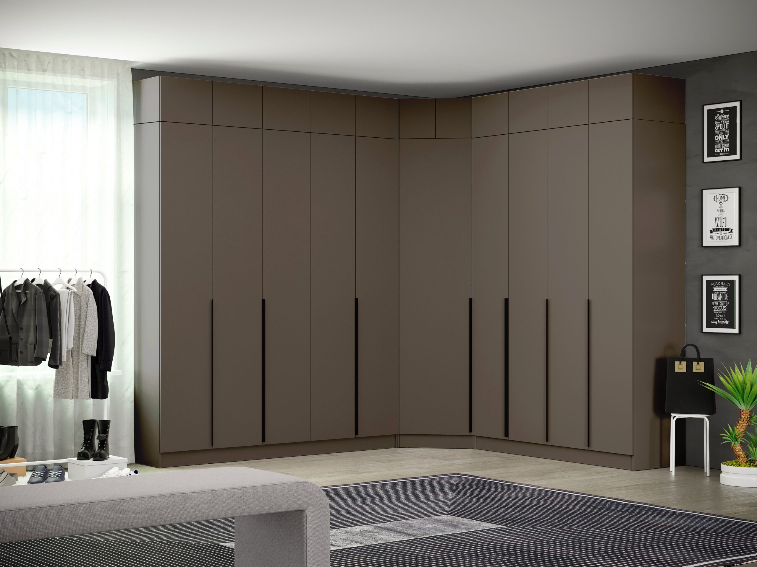 МП Мадрид Угловой 200/90/160, Графит