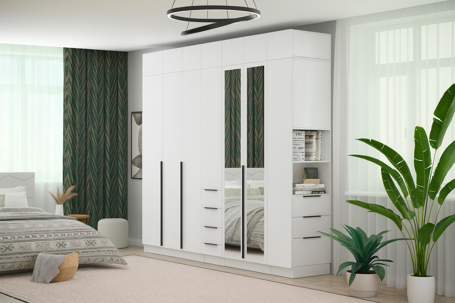 Мадрид Гардеробная система 3,1м, Белый