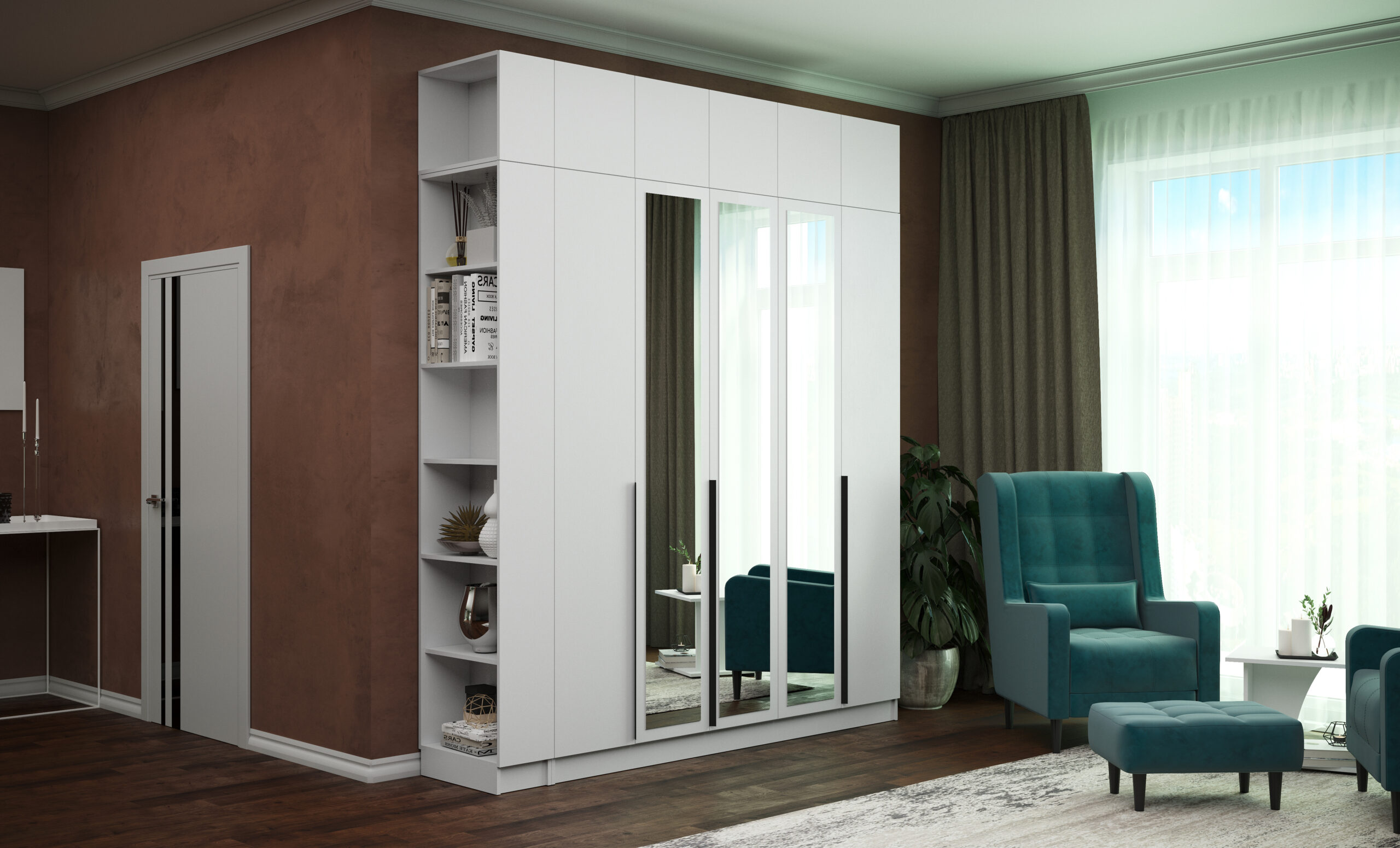Мадрид Гардеробная система 2,25м,Кашемир