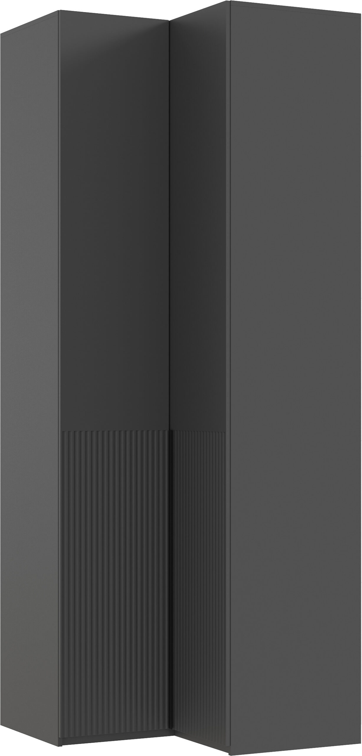 Марвэл Шкаф угловой (Браш Графит, Графит)
