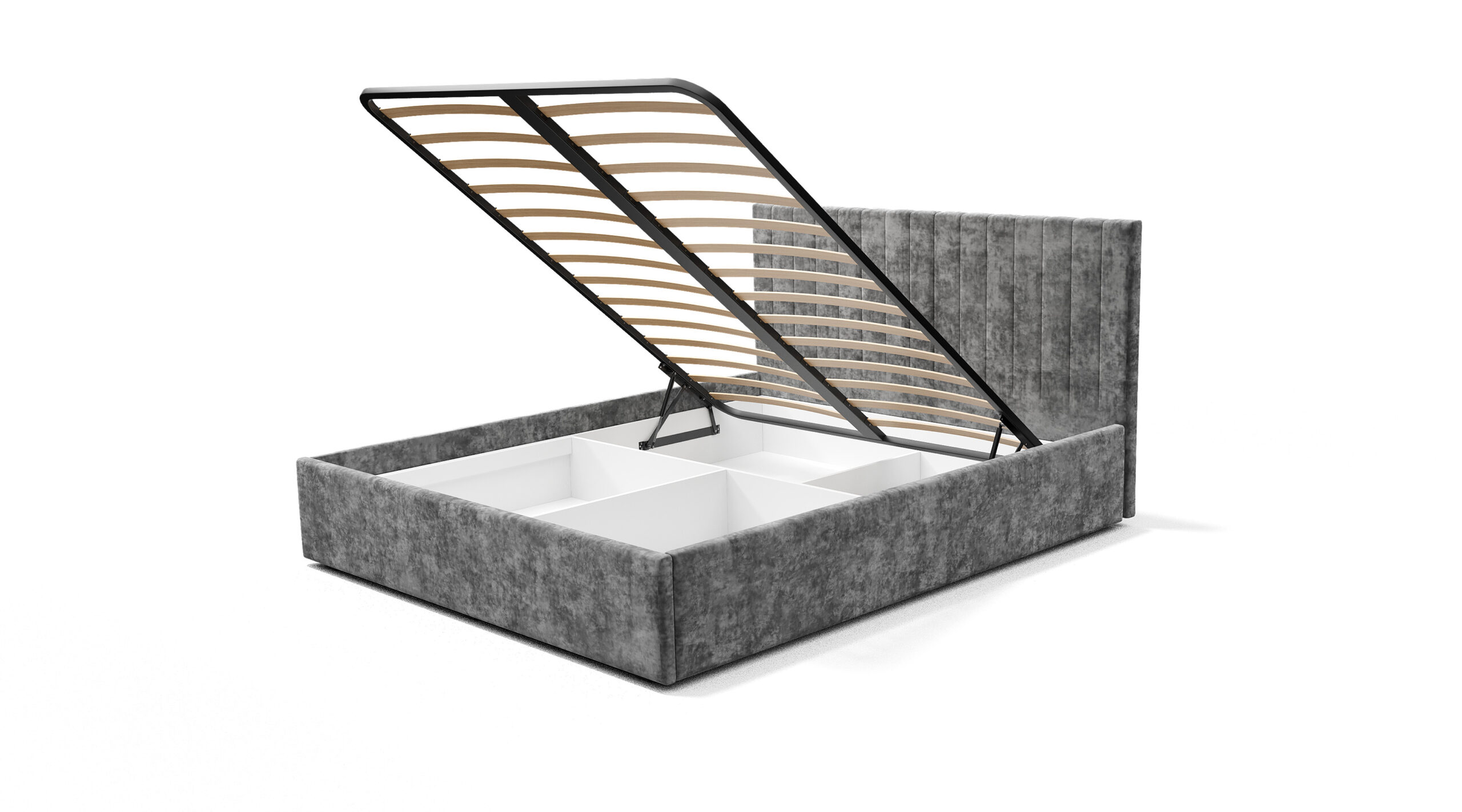 Кровать с подъемным механизмом Хлоя 1,6м, Грифельный