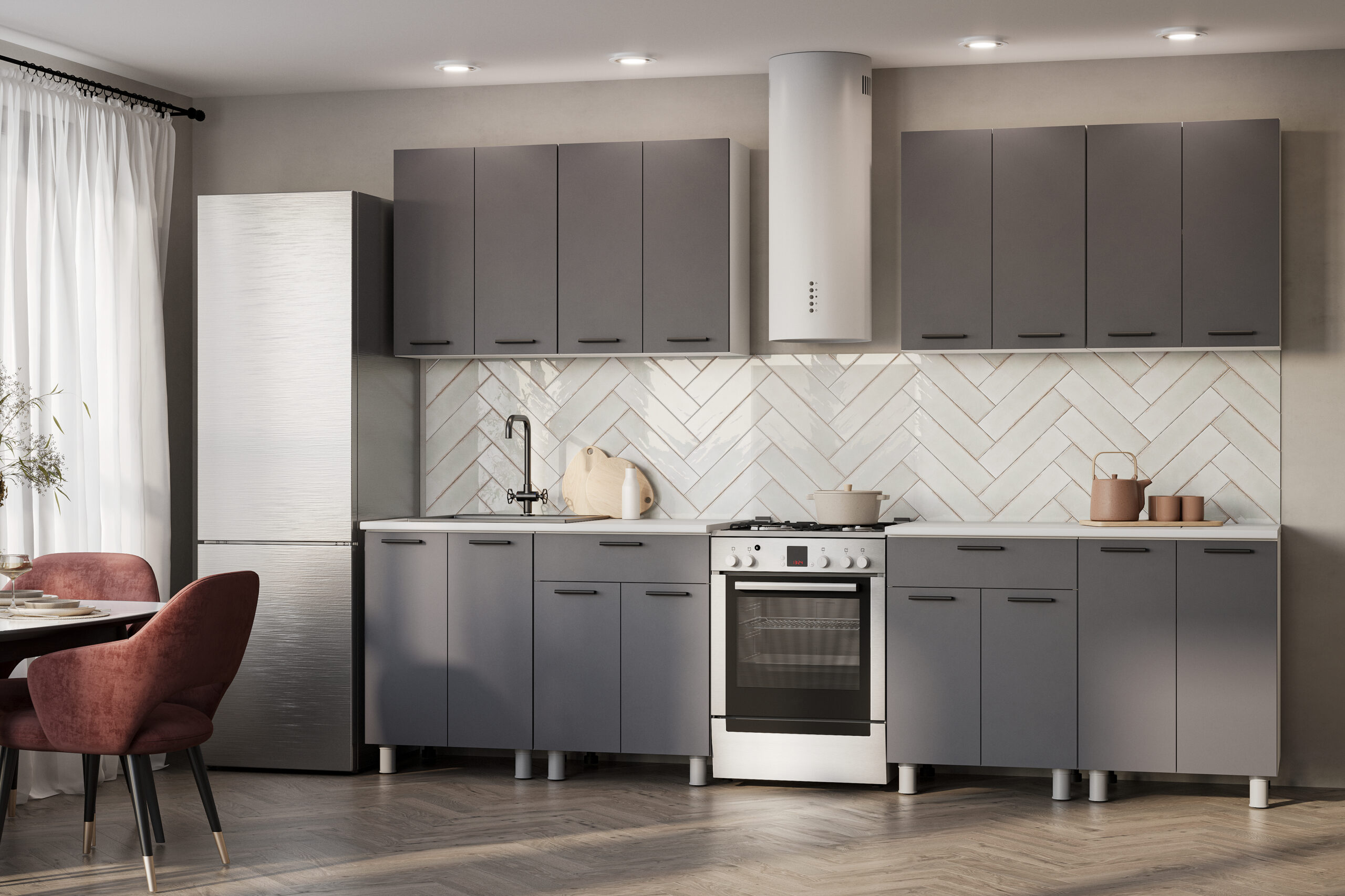 КГ Модус 240 Графит (без столешницы) в.34