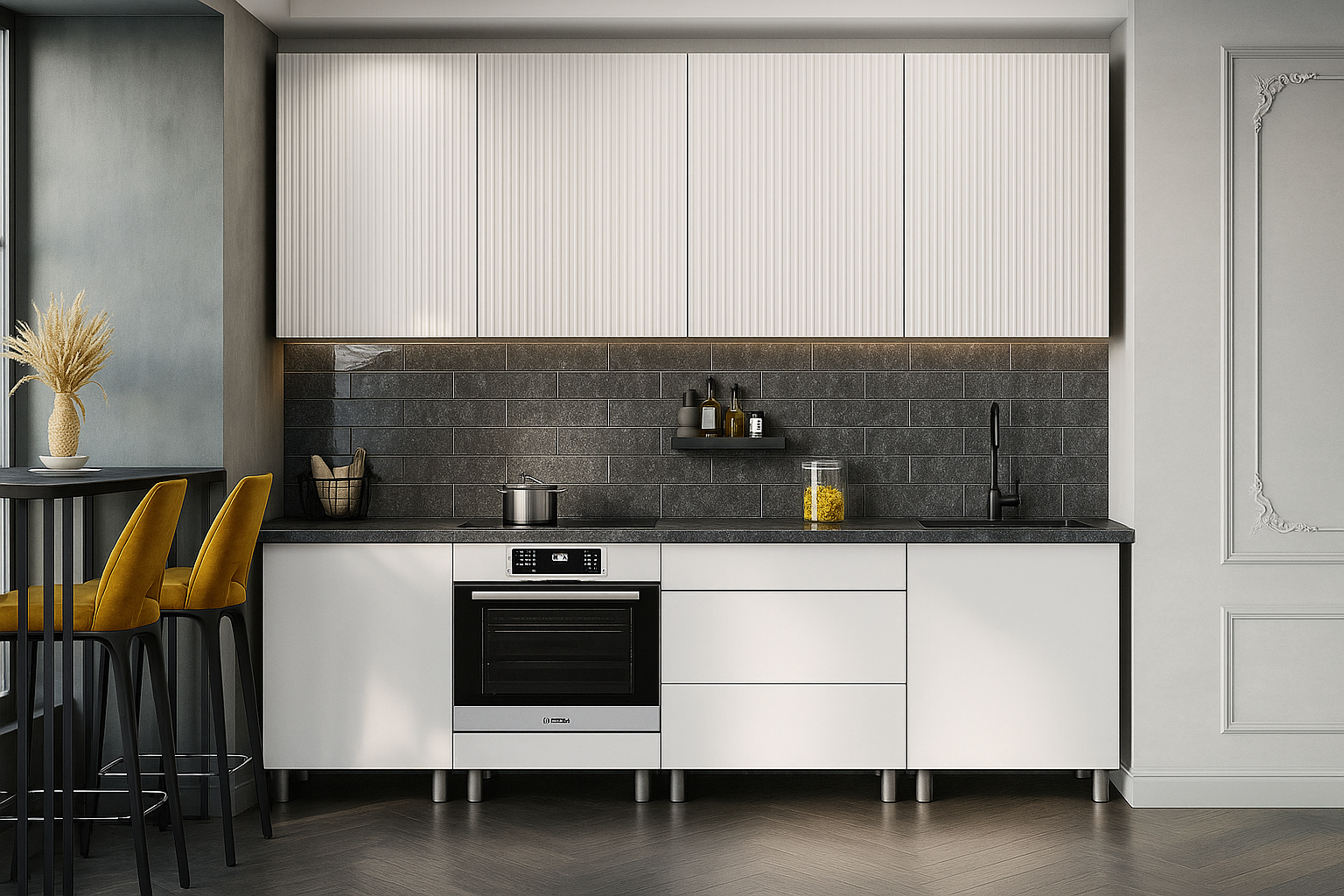 КГ Модерн 240 Бланж (со столешницей, черный, 26) в.3