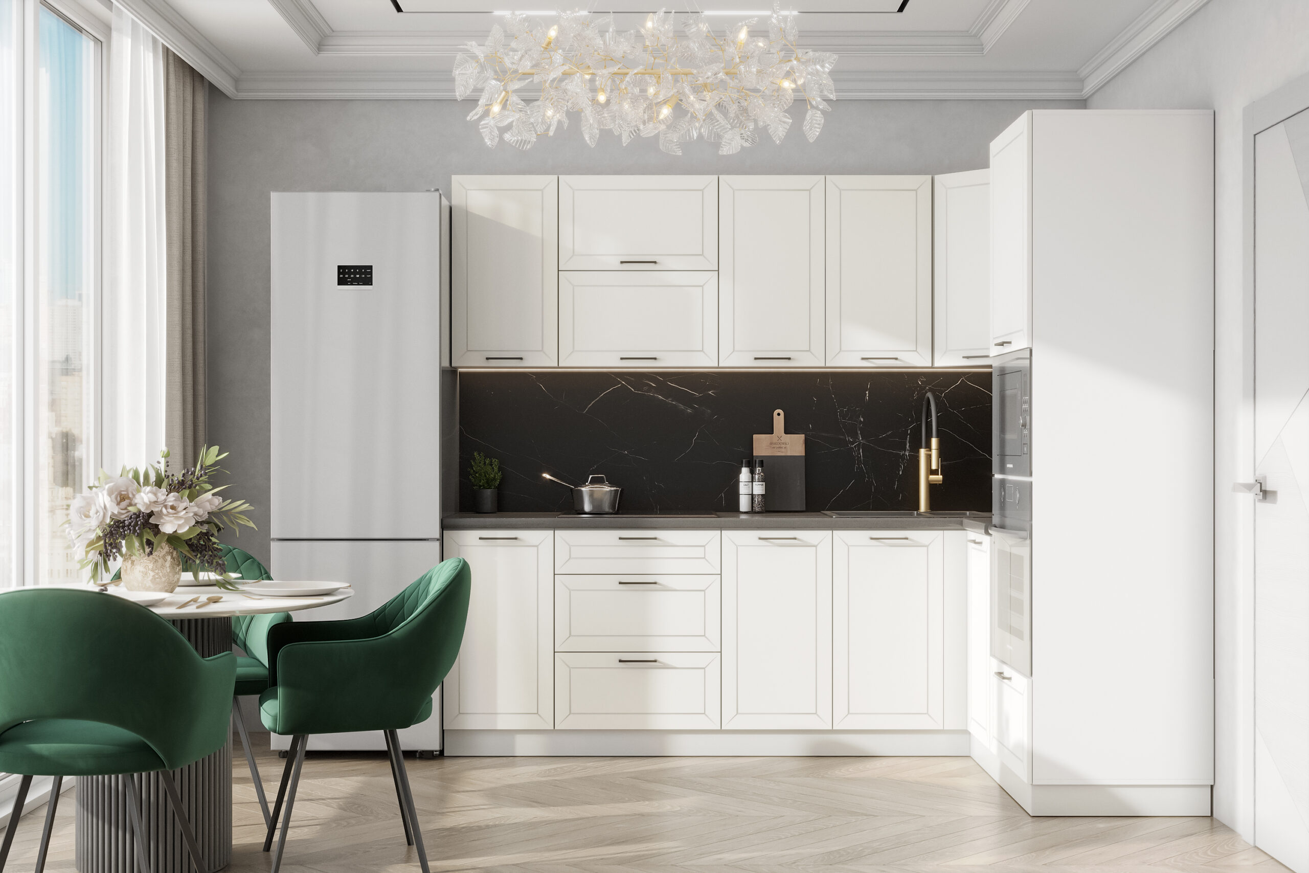 КГ Угловой Вектор 240*100 Бланж (со столешницей, сонома, 26) в.26