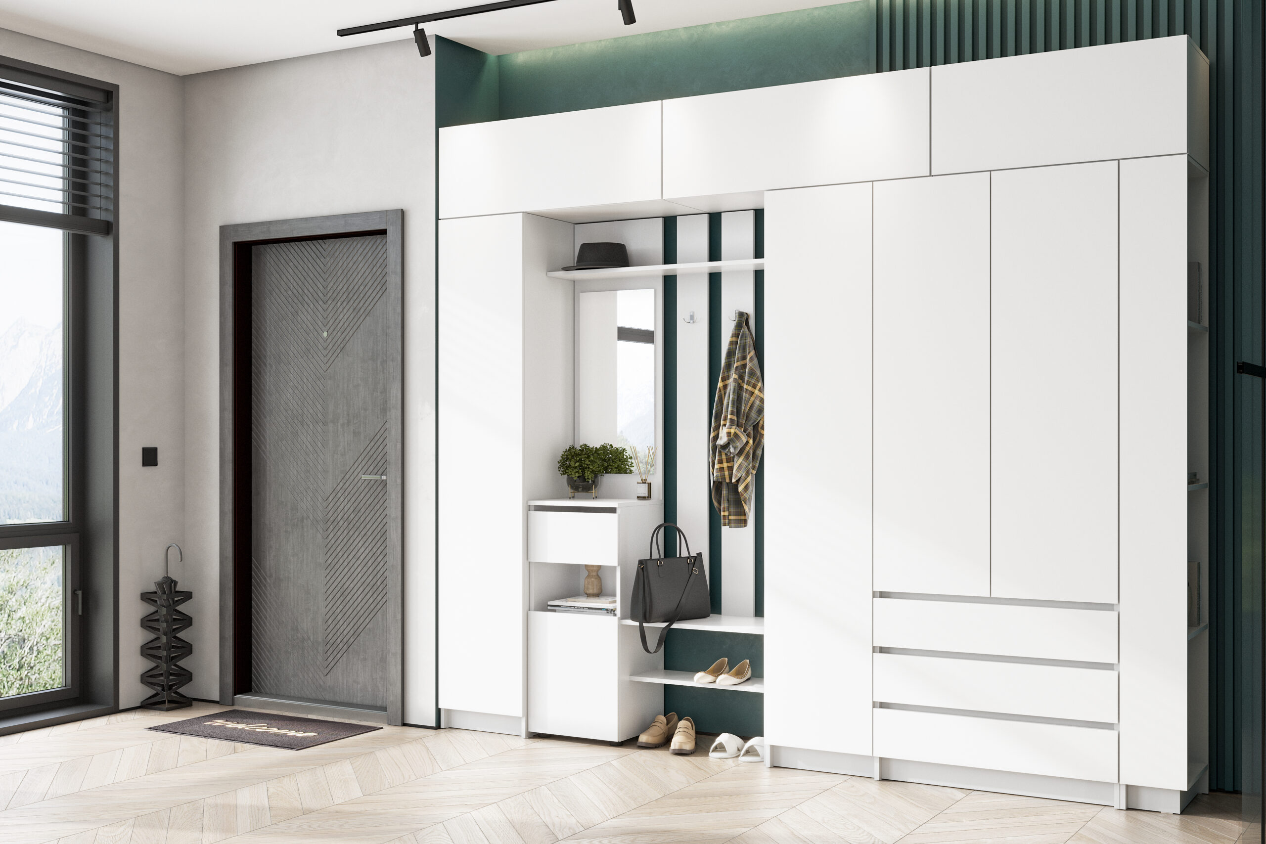 Прихожая Бали, Белый. Комплект 20