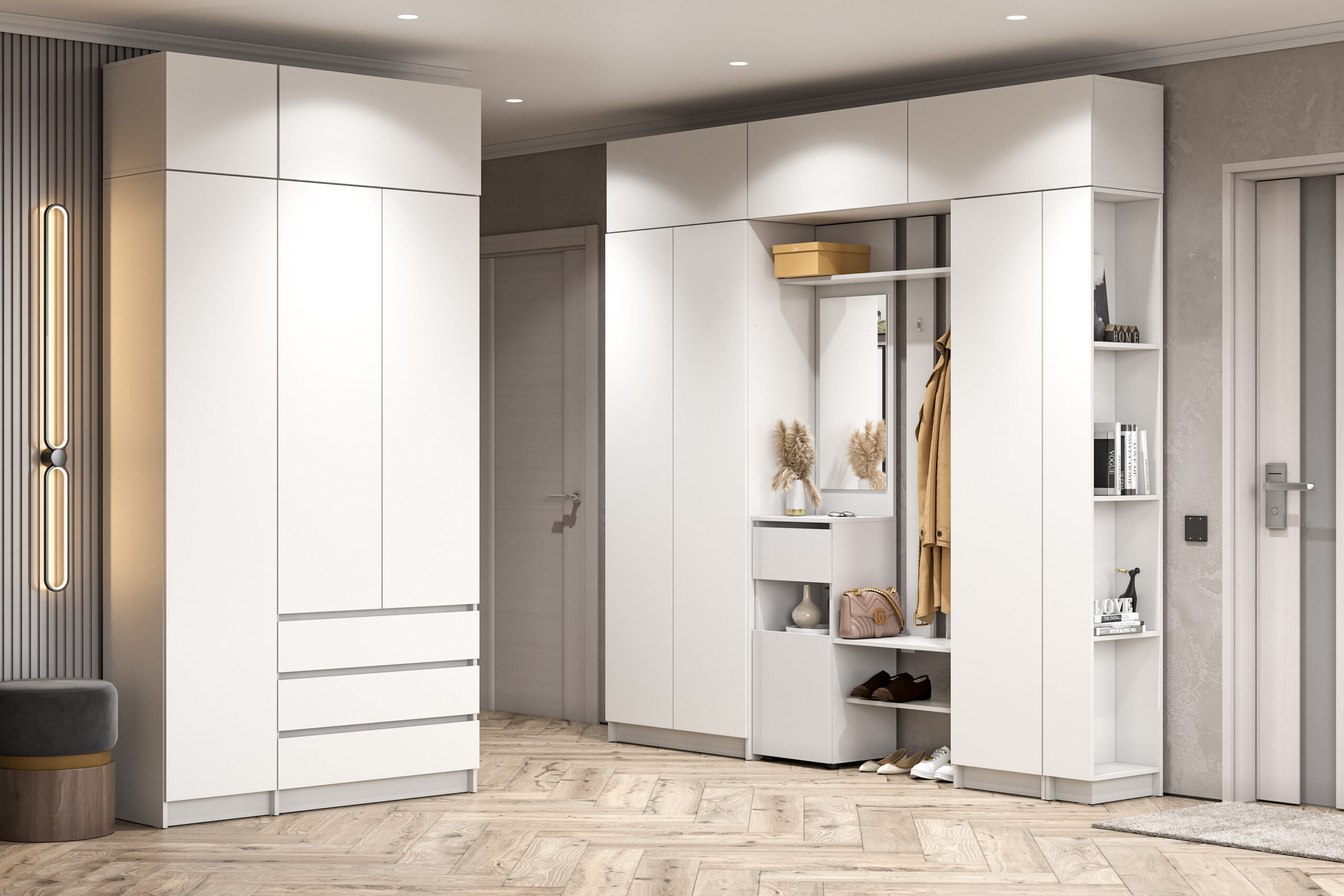 Прихожая Бали, Белый. Комплект 21