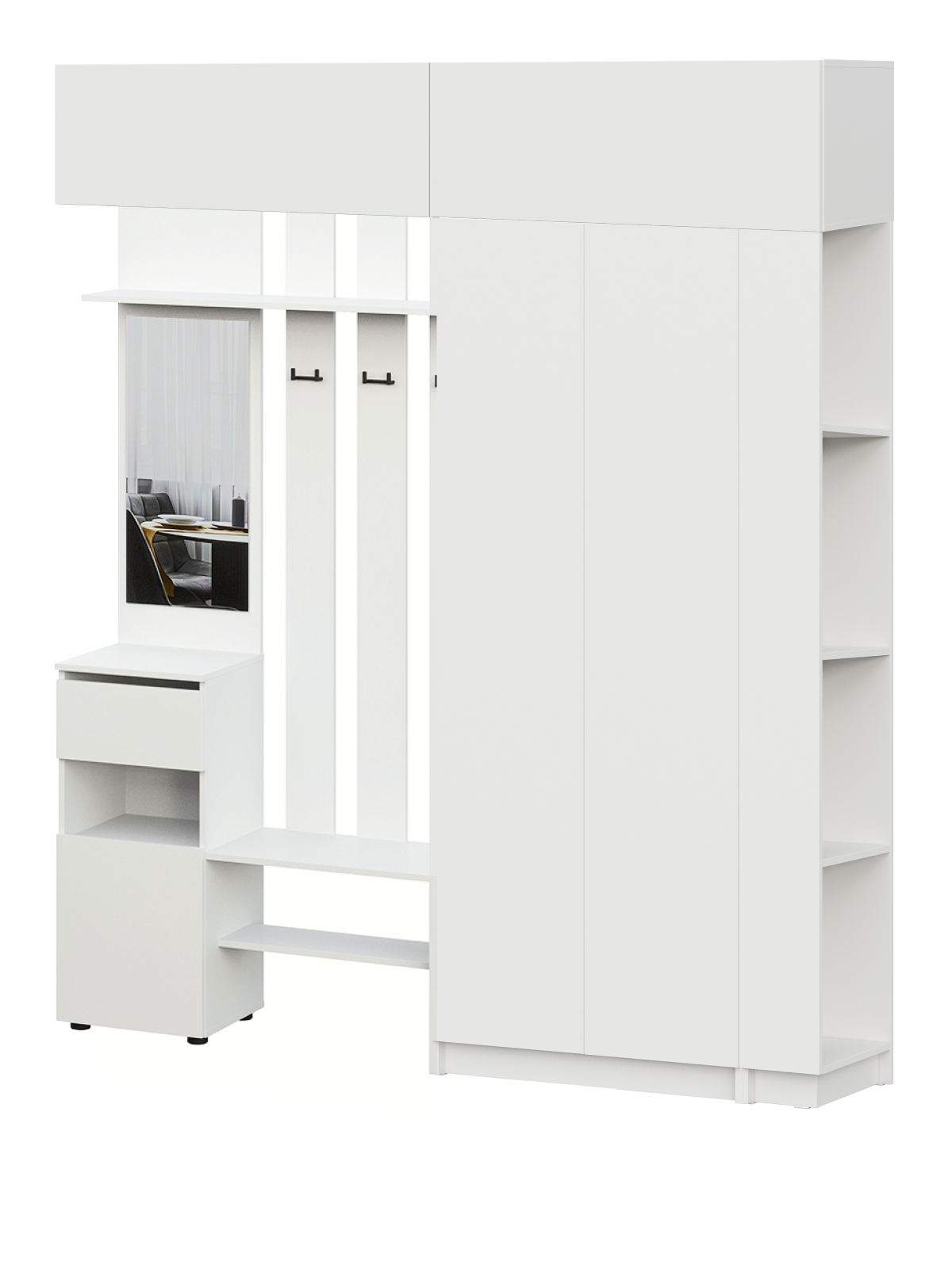 Прихожая Бали, Белый. Комплект 23