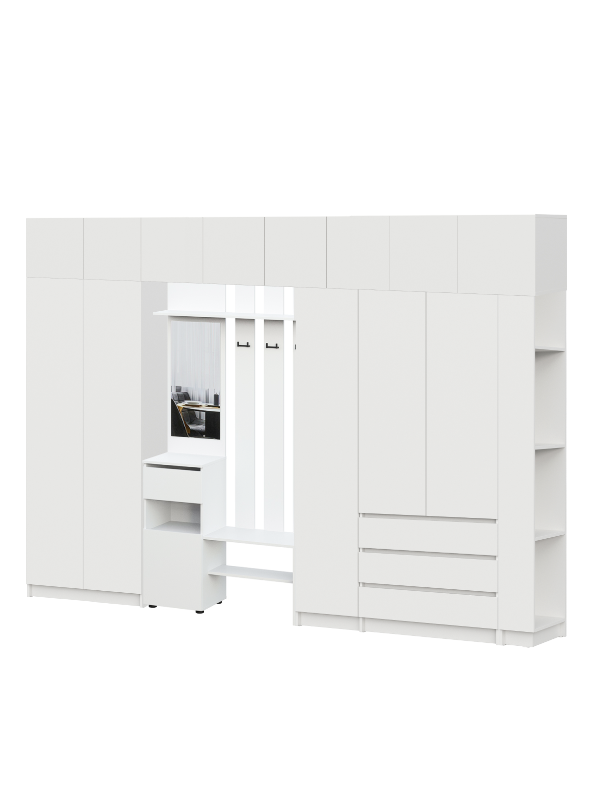 Прихожая Бали, Белый. Комплект 25