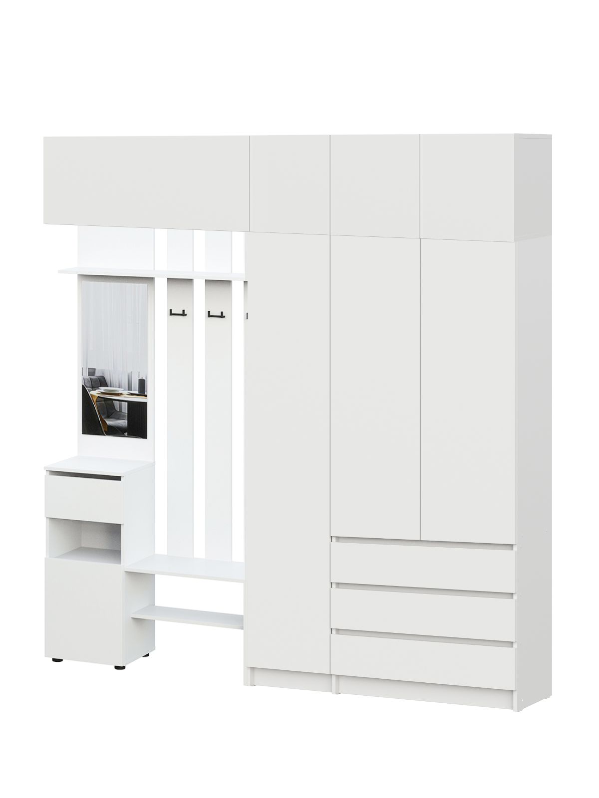 Прихожая Бали, Белый. Комплект 26