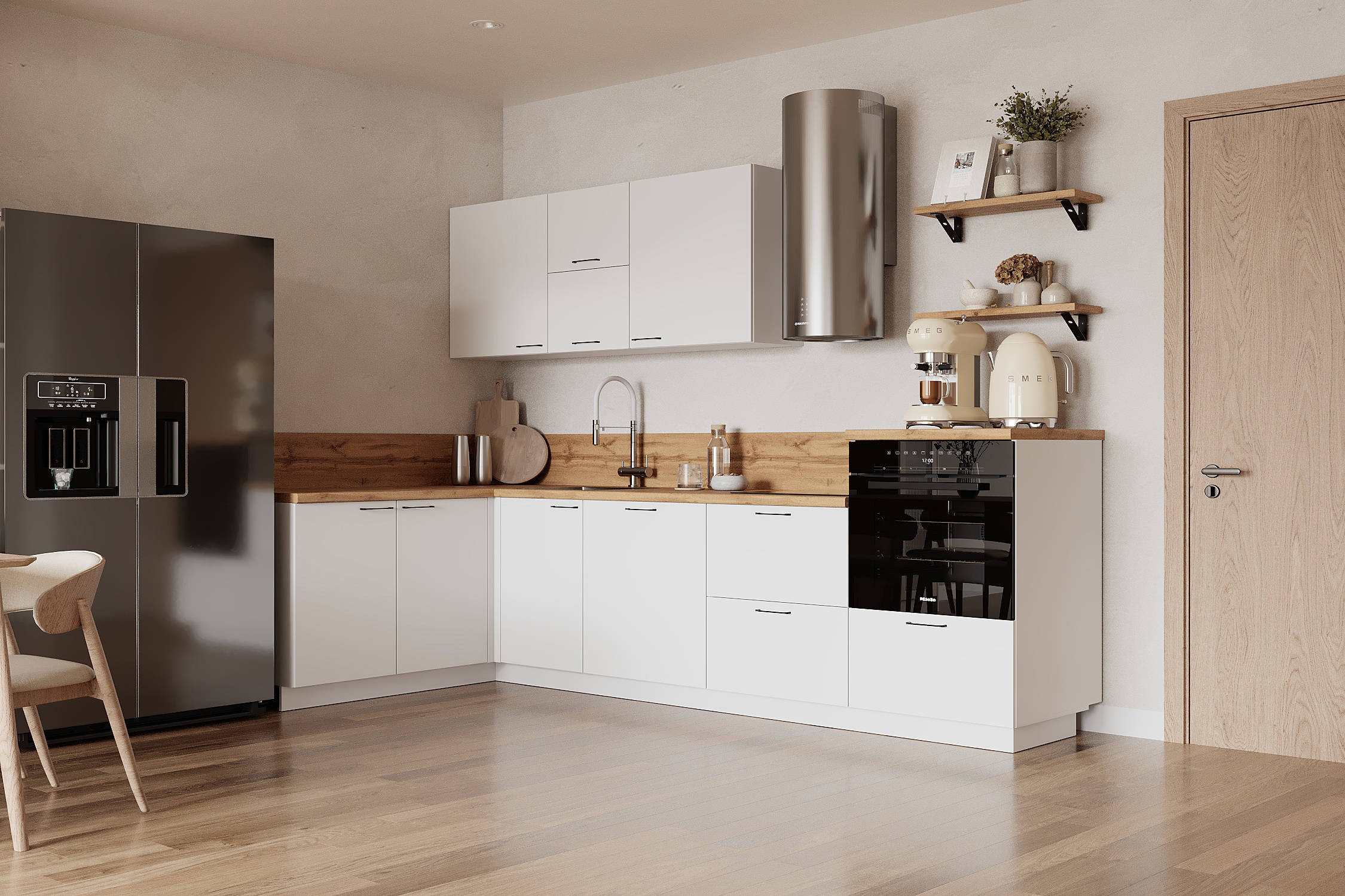 КГ Угловой 1500х2850 (с пм) Эмаль, Белый  Арника РМ в.2