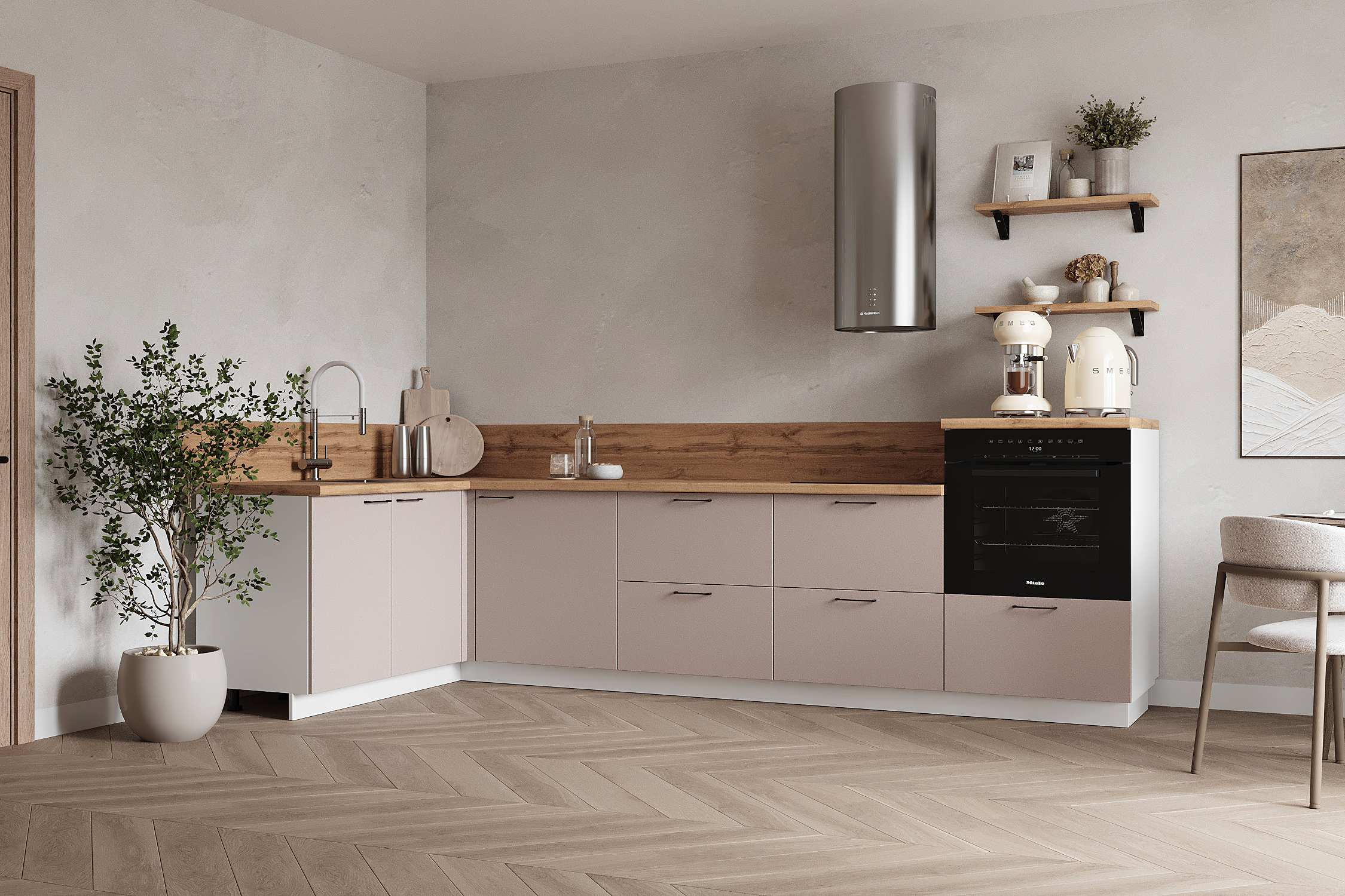 КГ Угловой 1500х3000 (без пм) , Магнолия  Арника РМ в.3