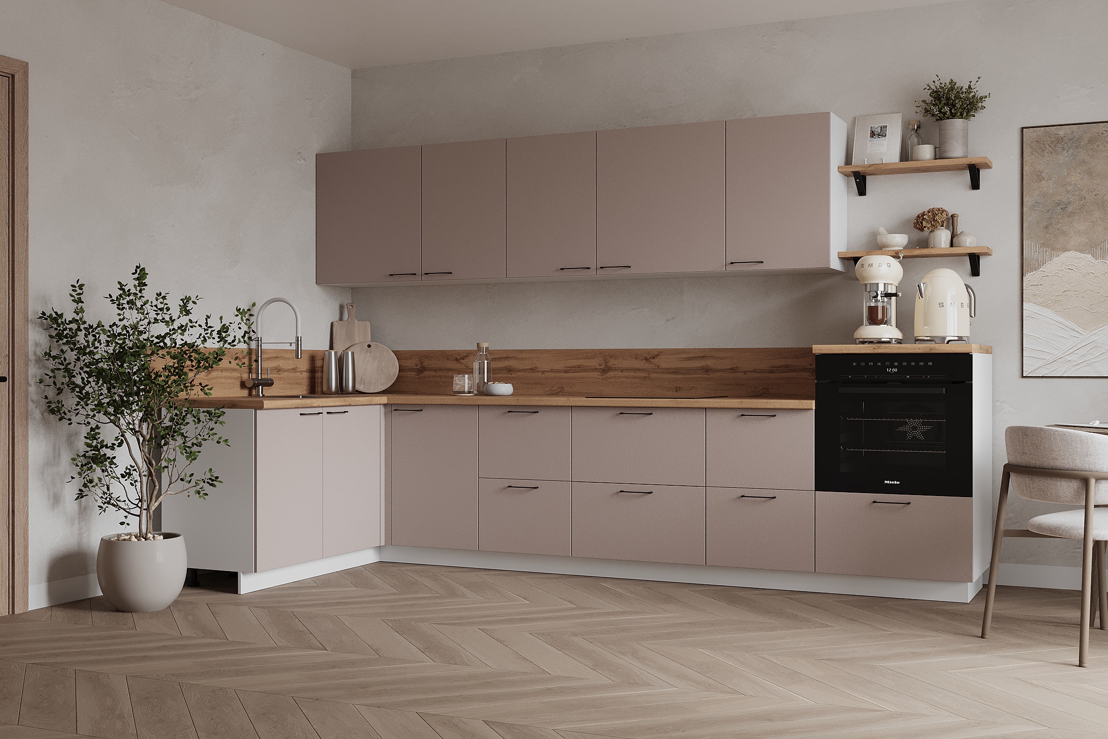 КГ Угловой 1500х3150 (без пм) , Магнолия  Арника РМ