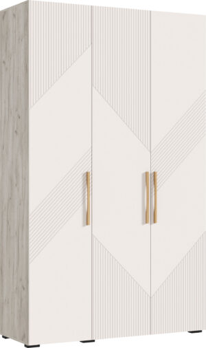 Ирис Шкаф 3-х ств.(1350) (Кашемир, Дуб Крафт серый)