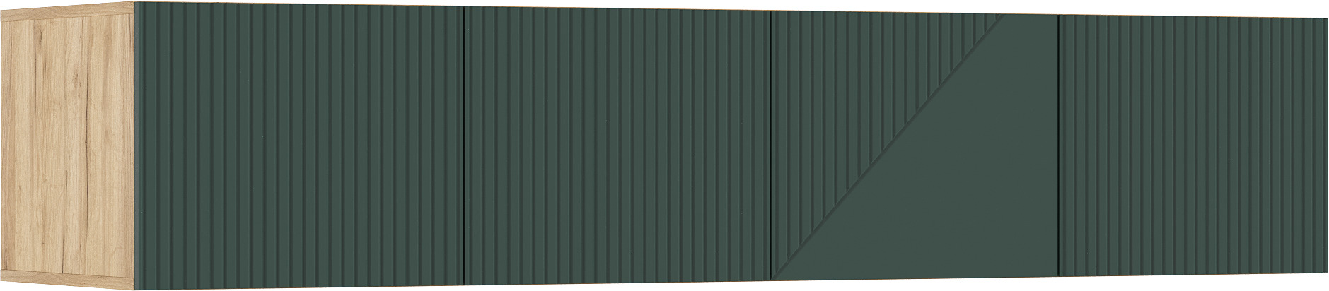 Ирис Антресоль к шкафу (1800) (Браш Мени Грин, Дуб Крафт)