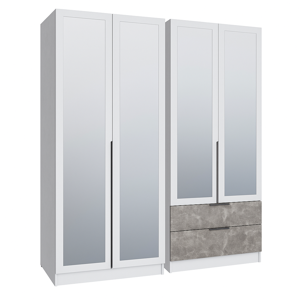 Шкафы Мадрид, Белый. Комплект 26