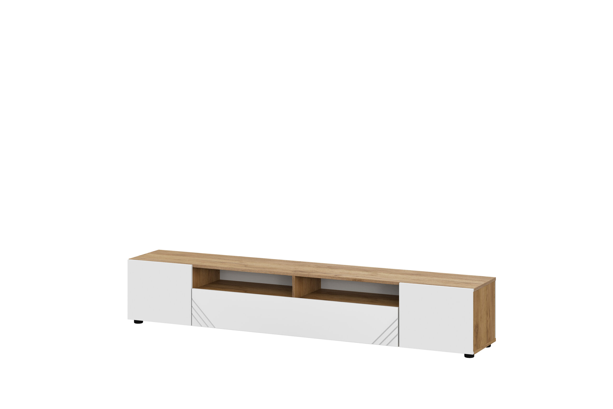 Модульная система "Байкал" Тумба для телевидеоаппаратуры (SAFE) Дуб Золотой/Белый матовый SV