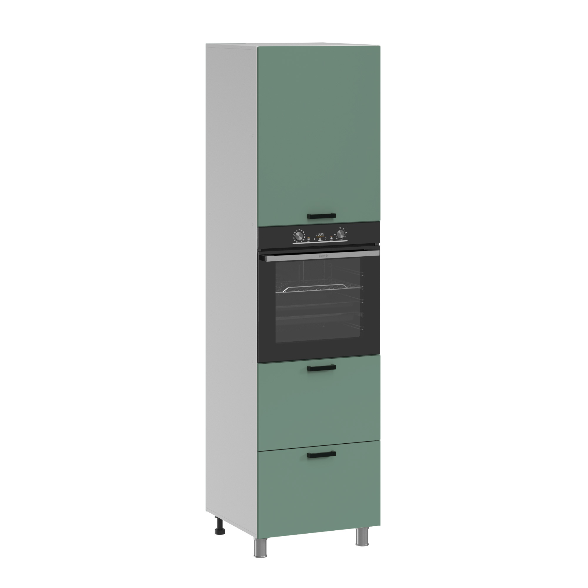 МК Аленушка ПД 600 Орешник, Матовая Мята,скоба черный