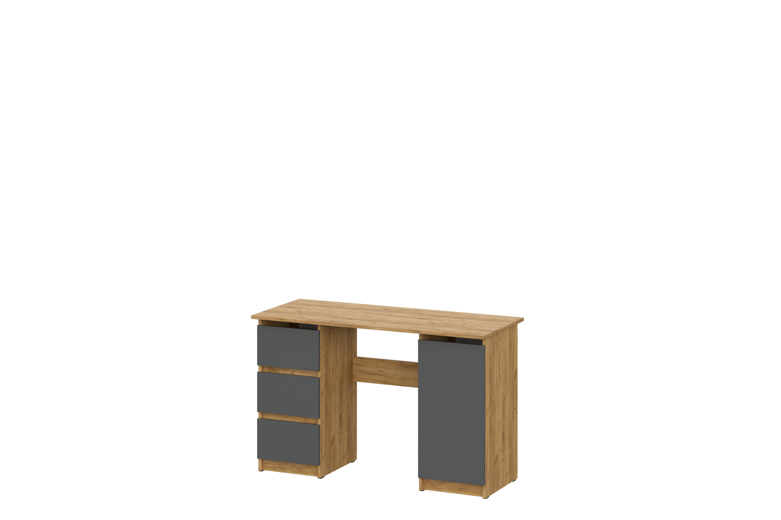 Модульная система "Денвер" Стол письменный (1,2м) Дуб Золотой/Графит серый