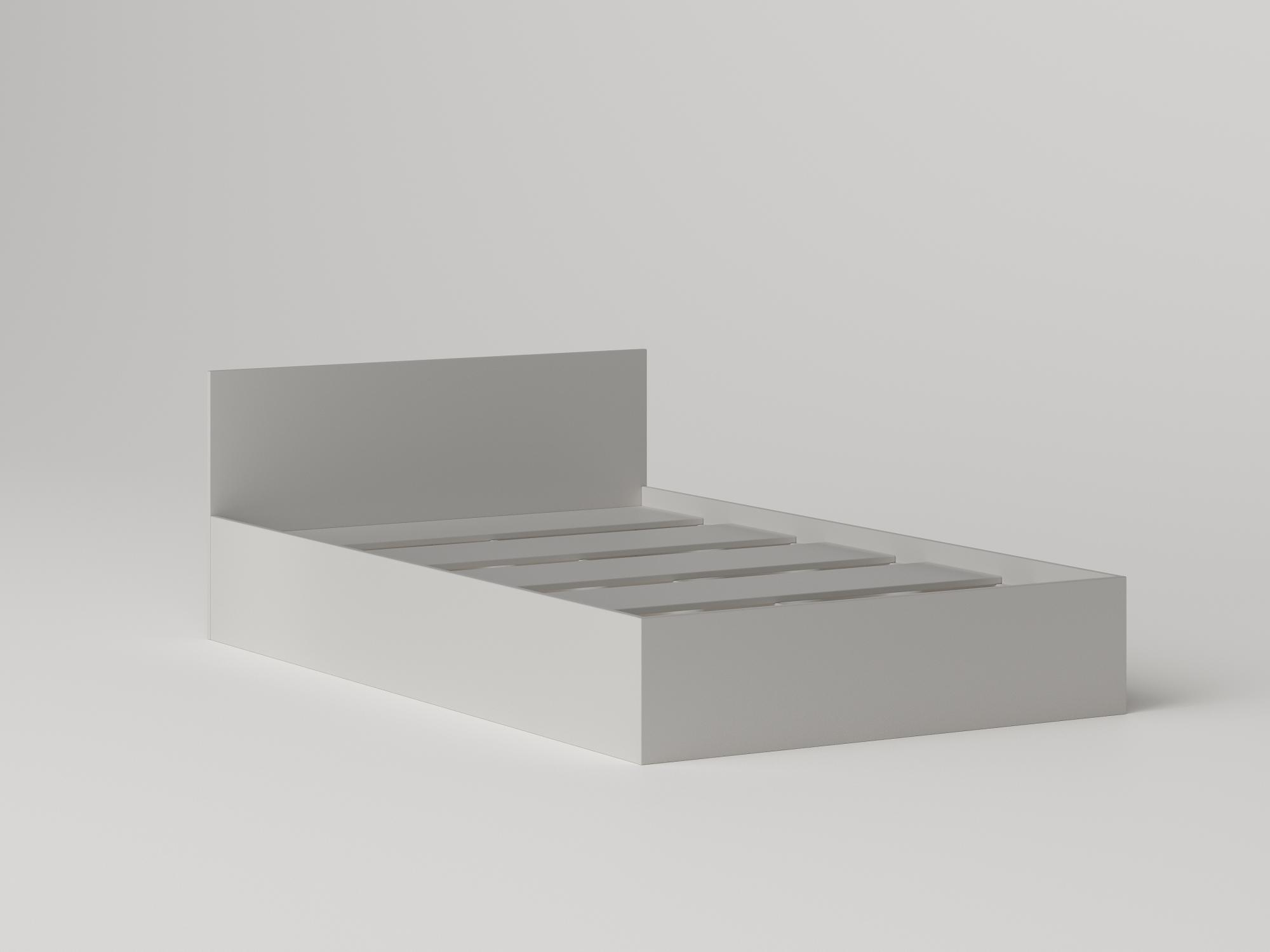 МС Охта Лайт Кровать 1.2 Белый гладкий