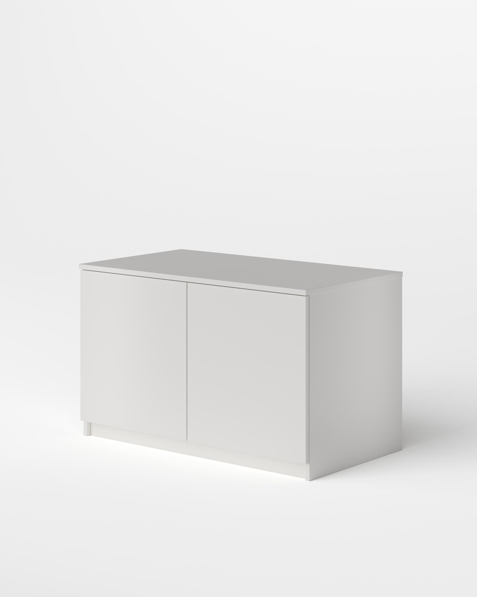 МС Охта Лайт ТумбаАнтресоль 900,1 Белый гладкий