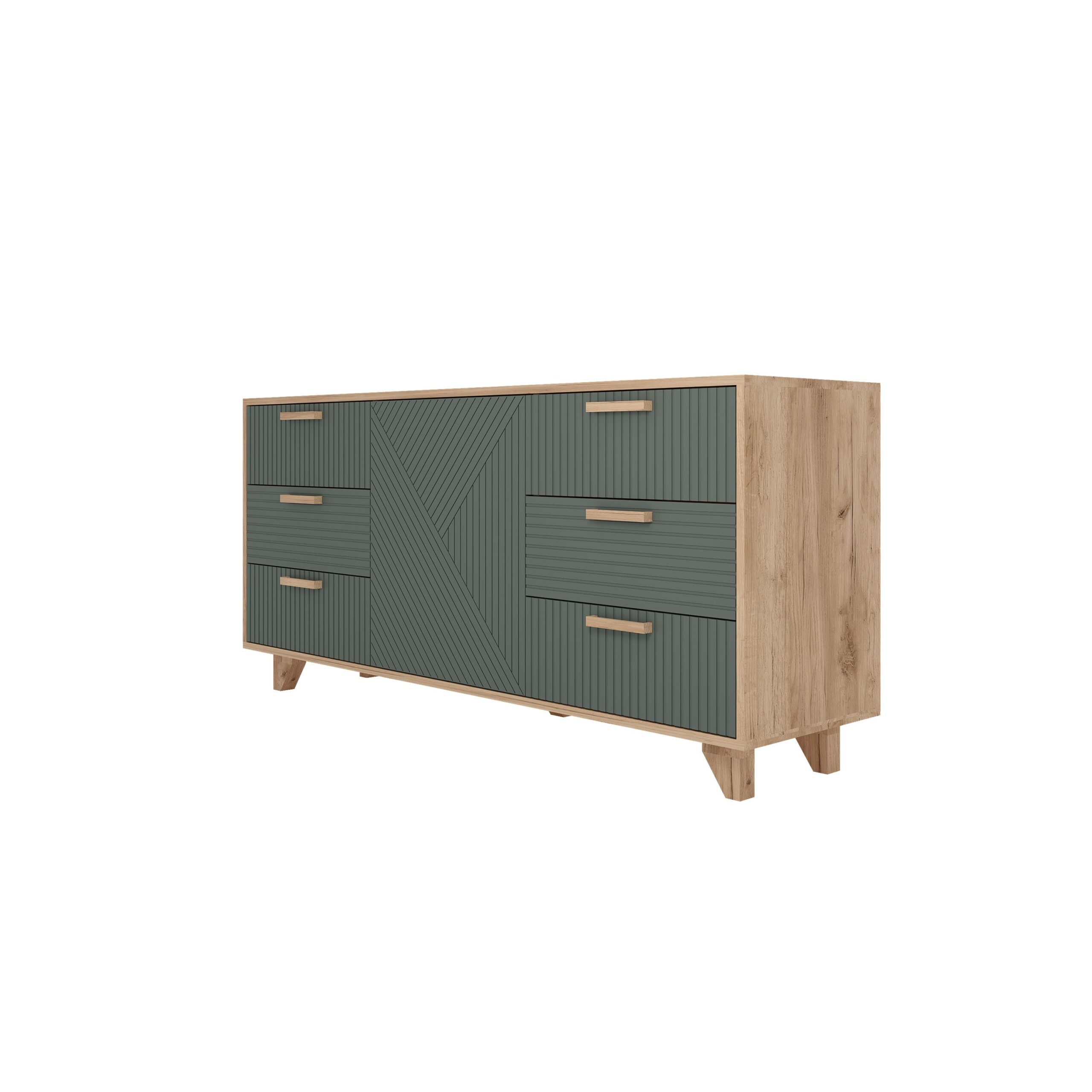 Ньёрд Комод 1,5 Дуб вотан/Можжевельник