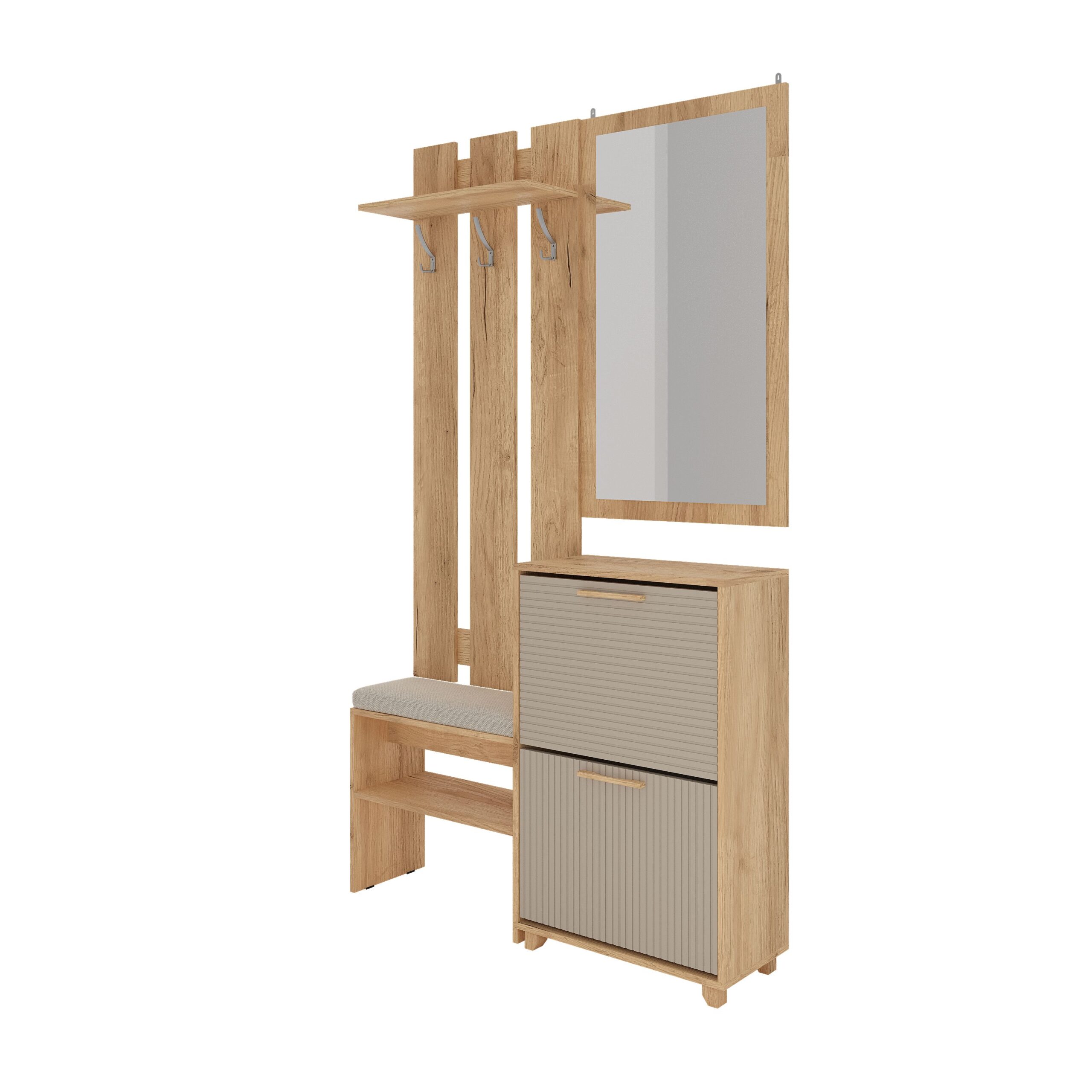 Ньёрд Прихожая Дуб вотан/Ива пепельная