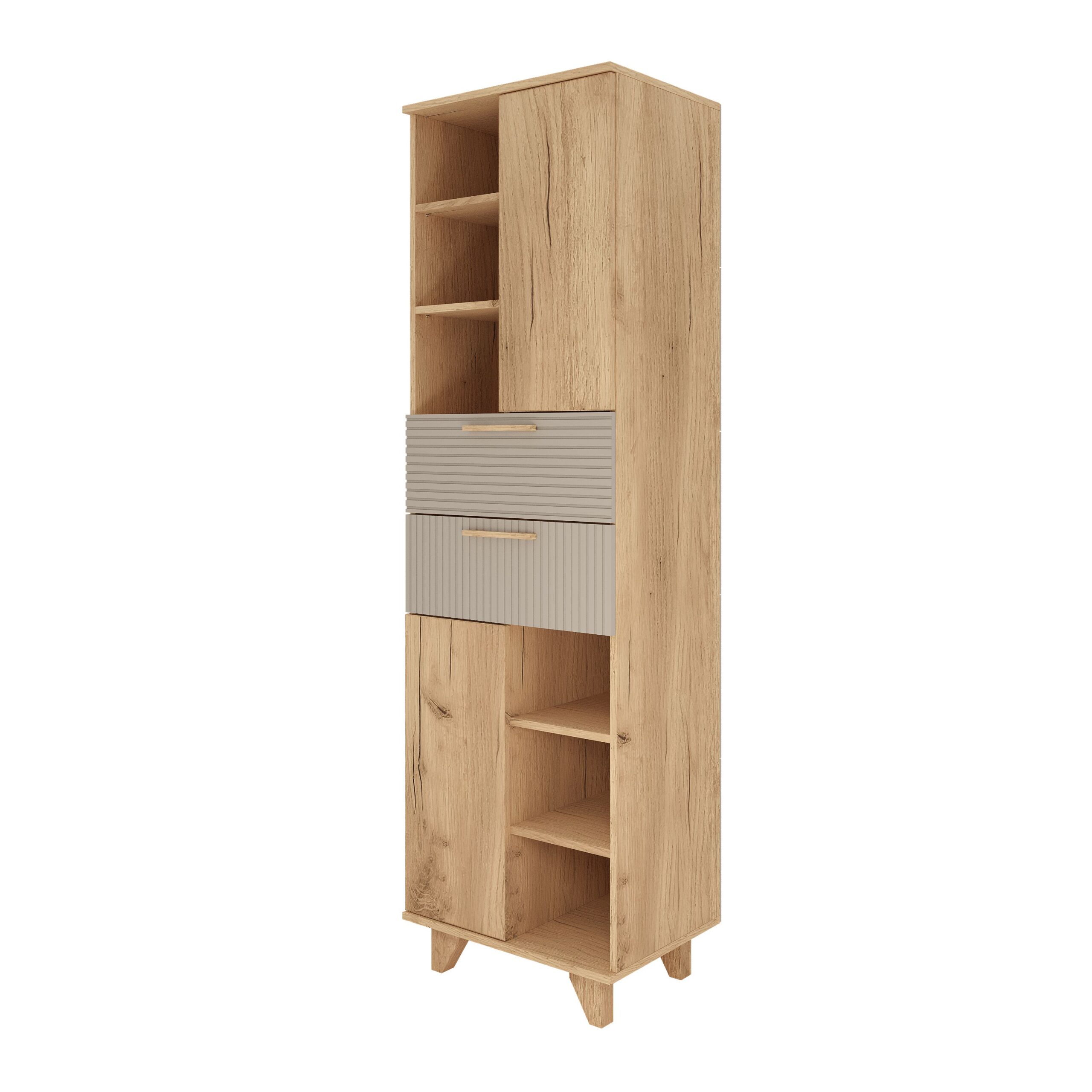 Ньёрд Стеллаж Дуб вотан/Ива пепельная