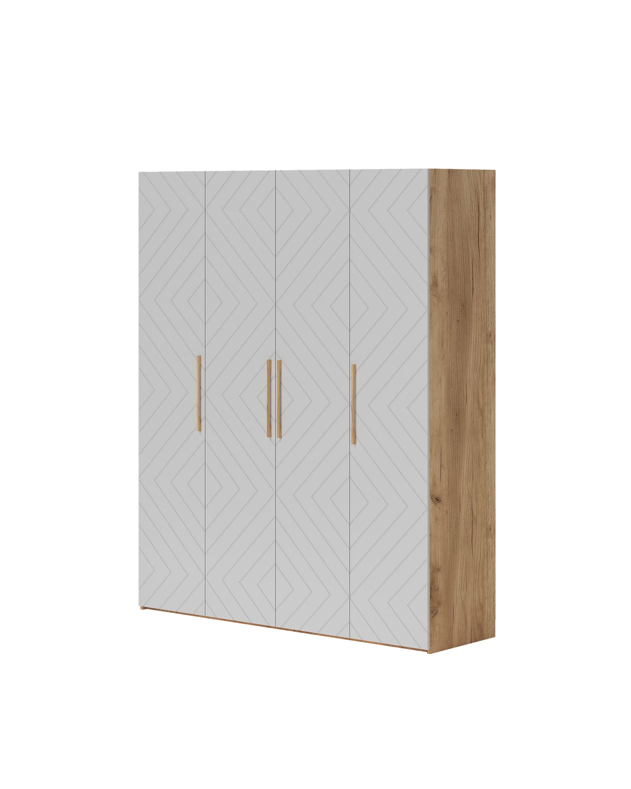 Ньёрд Шкаф 1800 Дуб вотан/Белый