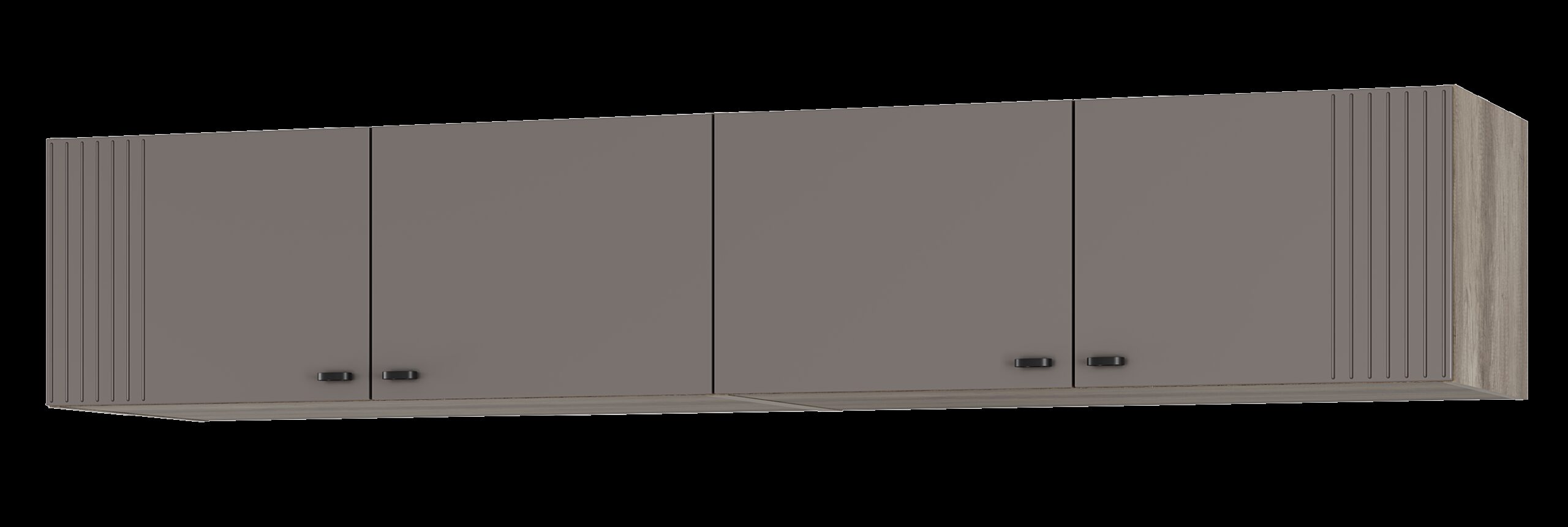 Шкаф навесной "Олива" ШКН-04 Дуб каньон/Муссон софт фактурный (MF14)