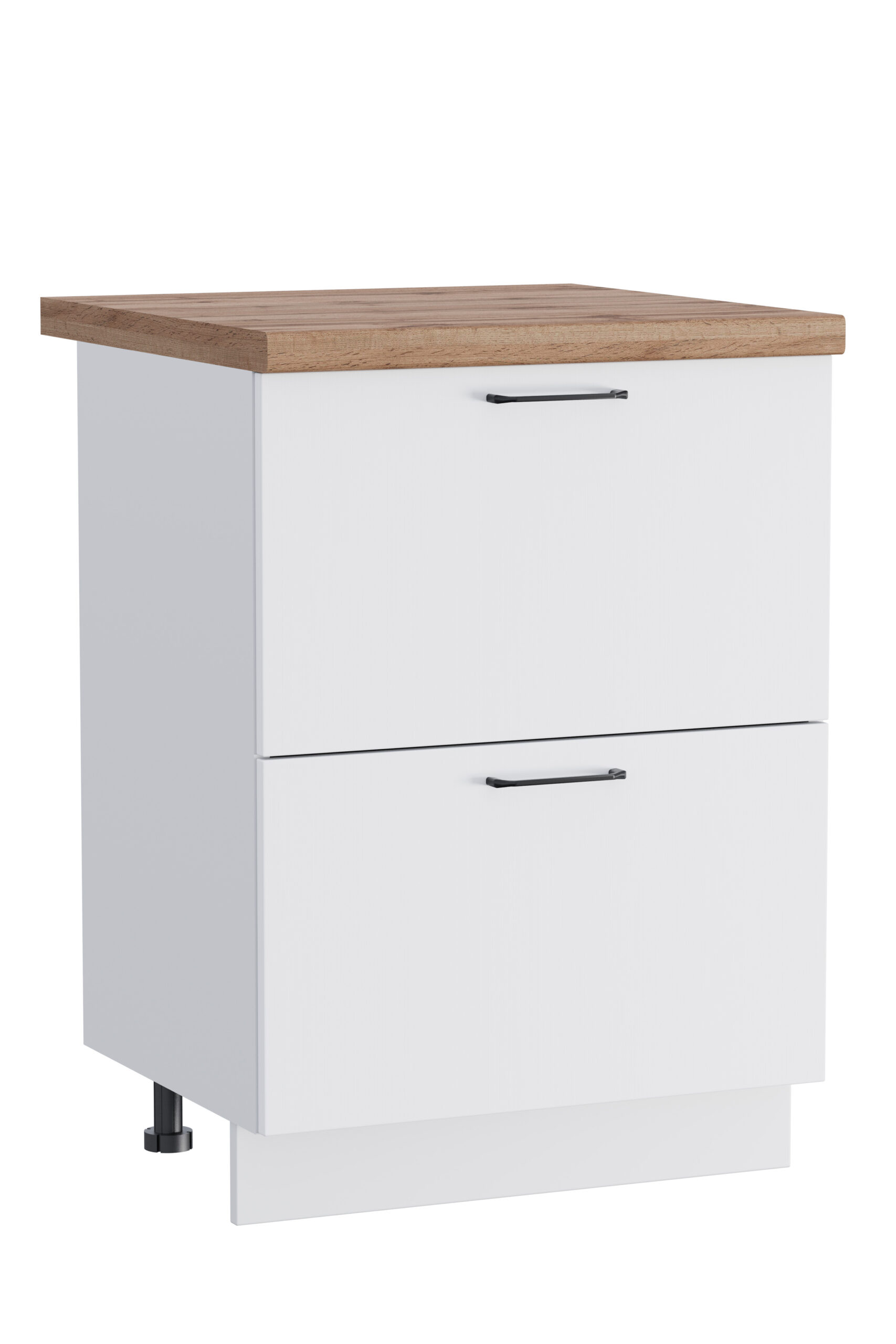 КГ ШН2Я 600 + внутр.ящ 600 Белый софт матовый/Белый гладкий Арника РМ (со столешницей)