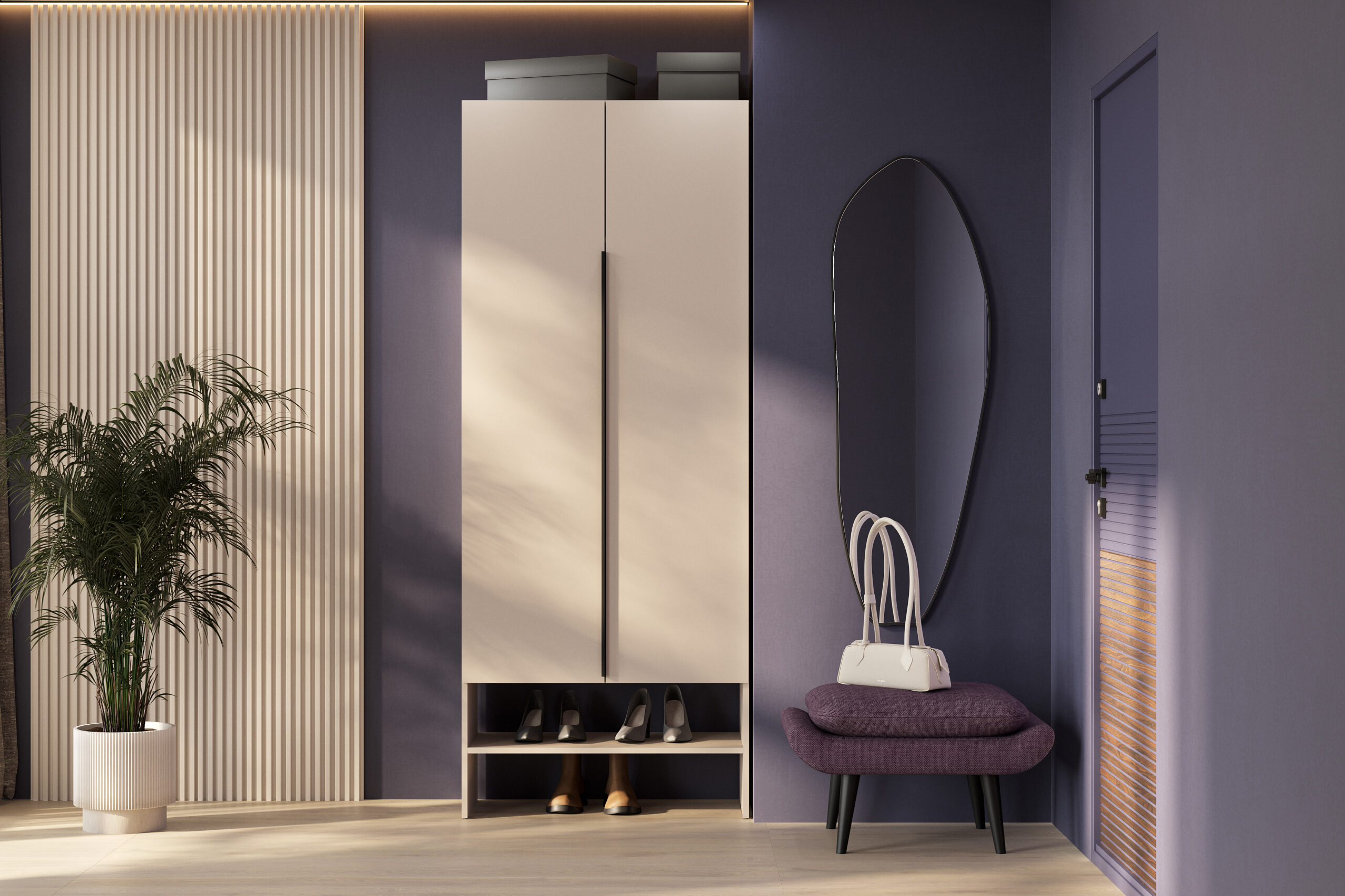 Модульная система "Бали" Шкаф (с обувницей) Меланж