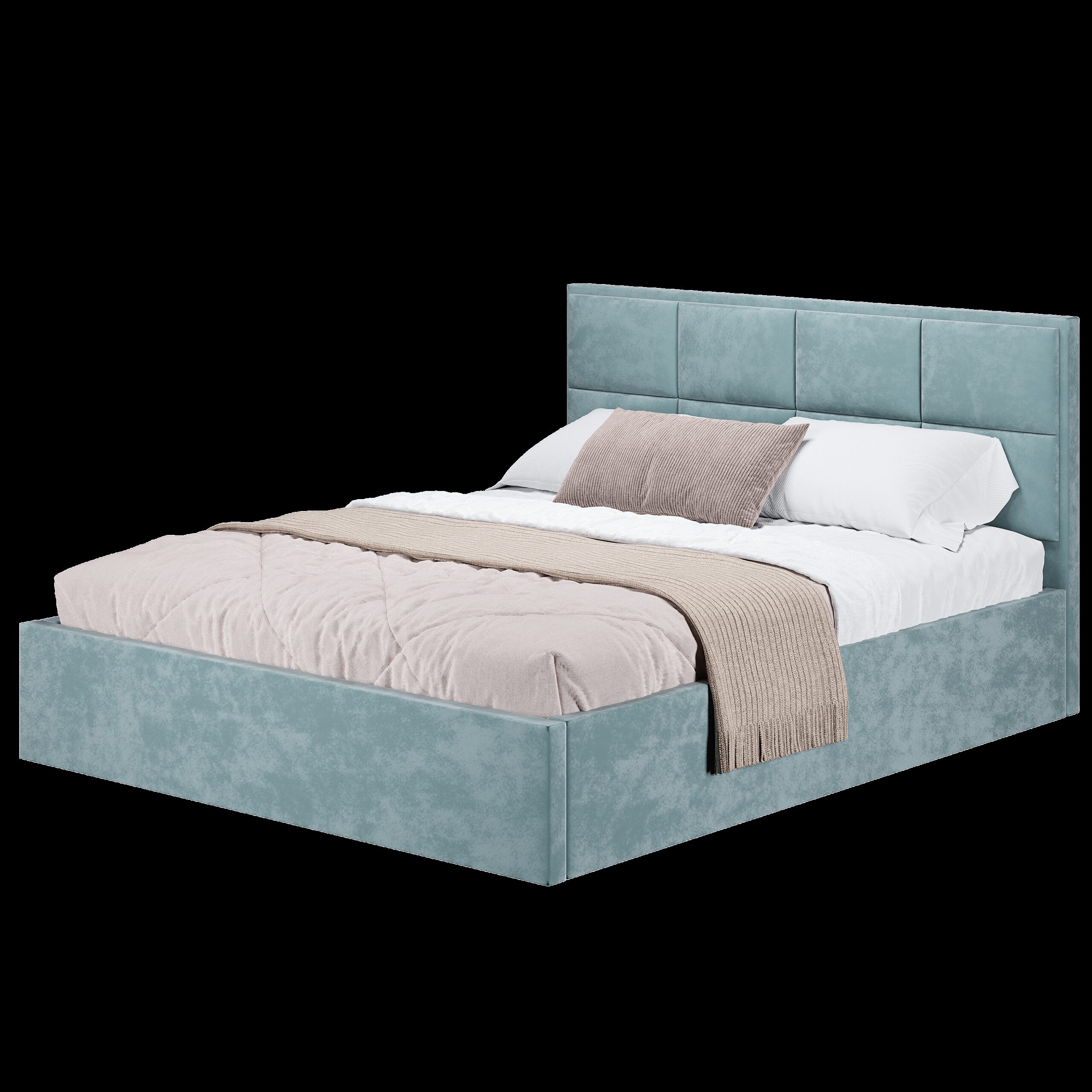 Кровать 160х200 с реечным настилом Линда КР-16, Шарли Бриз