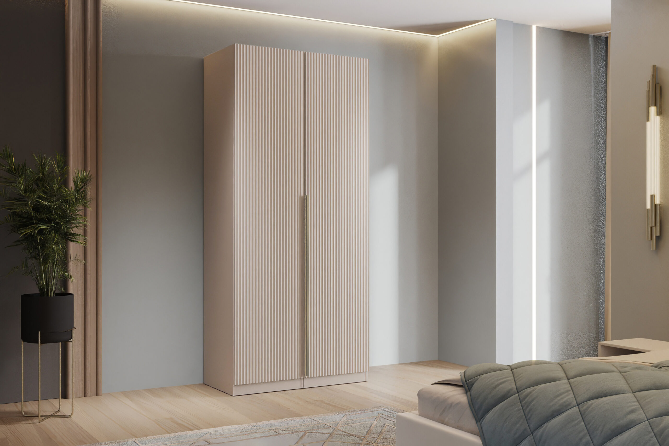 Гардеробная система Эккервуд,шкаф 2-х створчатый Меланж.Комплект 21 МДФ