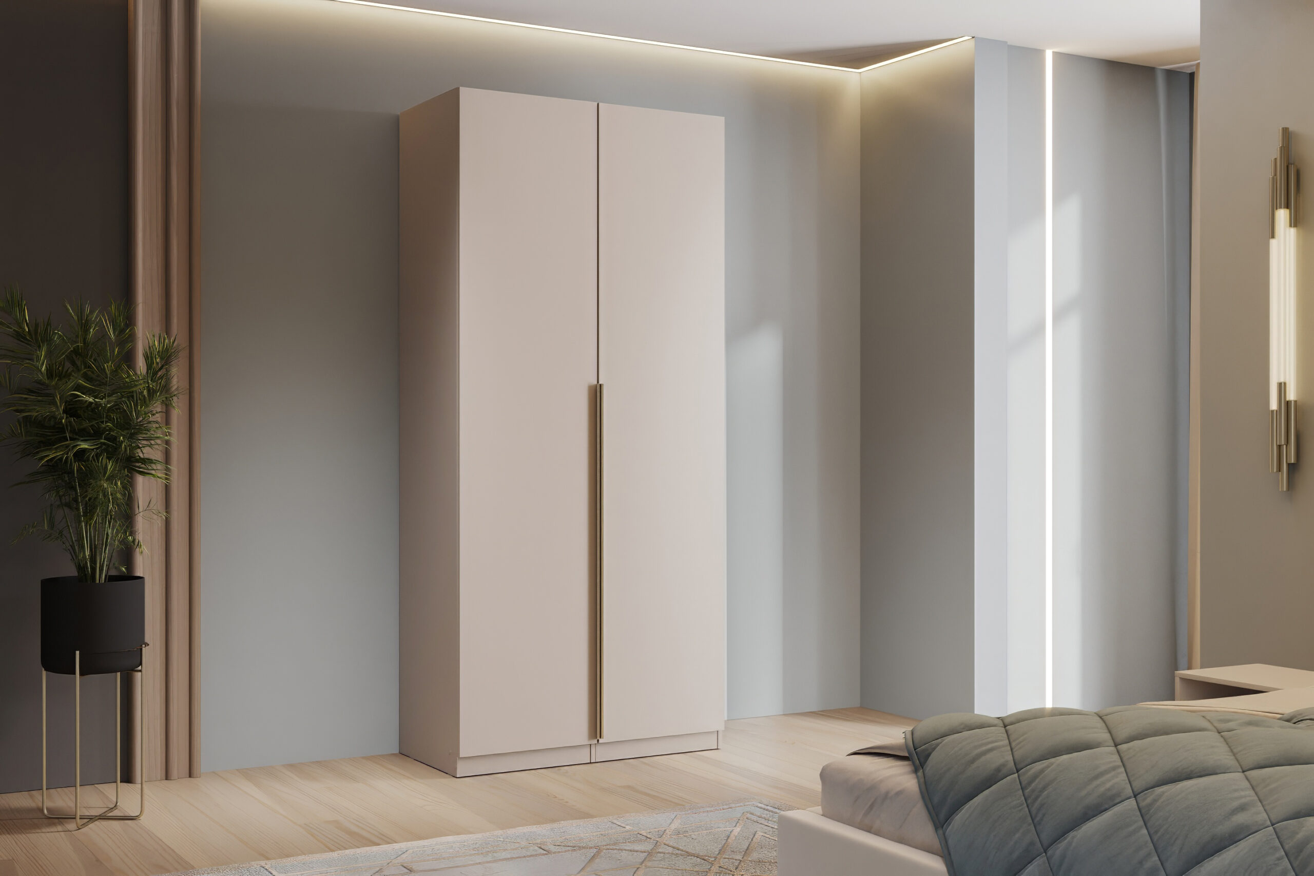 Гардеробная система Эккервуд,шкаф 2-х створчатый,Меланж.Комплект 13