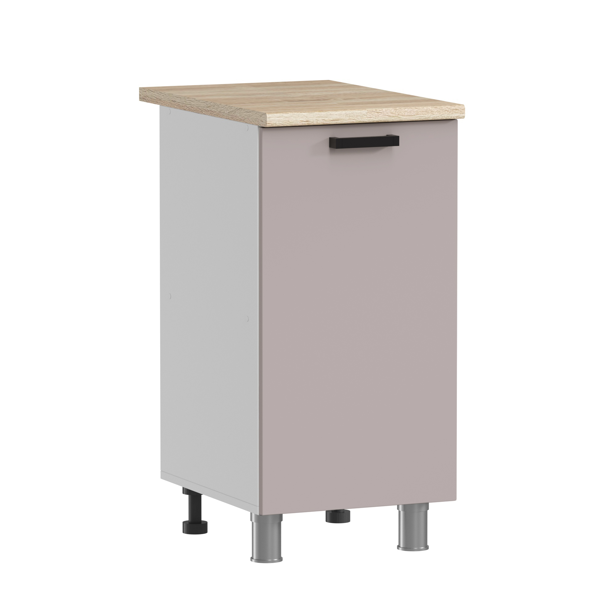 МК Аленушка Н 400 Лаванда Кашемир, скоба черный (со столешницей)