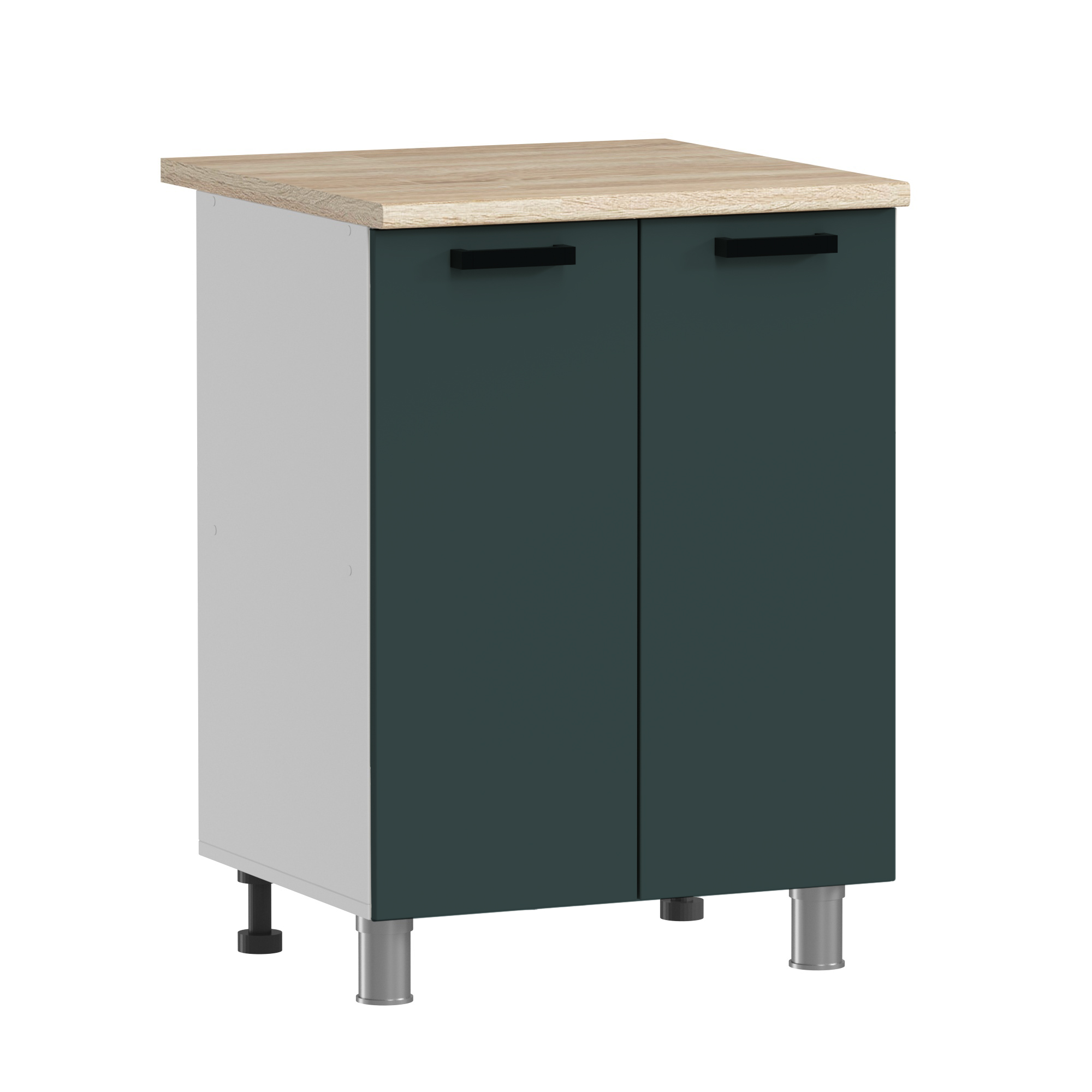 МК Аленушка Н 600 Лаванда Изумруд, скоба черный (со столешницей)